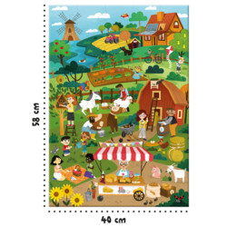 7640179640497 - 1 PUZZLE LA FERME ECOLOGIQUE 40 PIECES