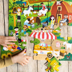7640179640497 - 1 PUZZLE LA FERME ECOLOGIQUE 40 PIECES