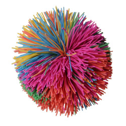 3420211079041 - 1 BALLE ARAIGNEE EN CAOUTCHOUC MULTICOLORE