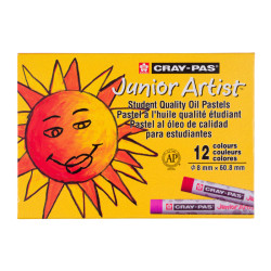 0084511329188 - CRAY-PAS JUNIOR ARTIST 1 LOT DE 12 PASTELS A L'HUILE COLORIS ASSORTIS