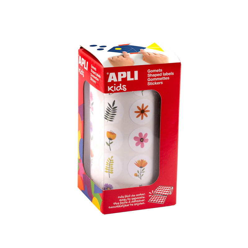 ROULEAU 900 GOMMETTES FLEURS Ø 20 MM