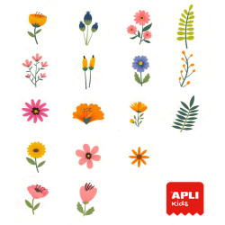 ROULEAU 900 GOMMETTES FLEURS Ø 20 MM