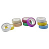 3700773322794 - 10 RUBANS ADHESIFS COLORIS PAILLETES ASSORTIS 15MMX10M