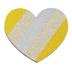 3700773322794 - 10 RUBANS ADHESIFS COLORIS PAILLETES ASSORTIS 15MMX10M