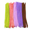 3700773322008 - 100 CHENILLES BICOLORES 6MMX30CM 5 COLORIS ASSORTIS