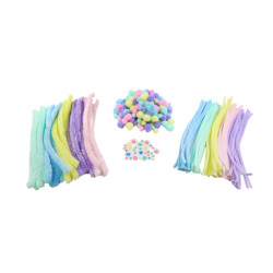 3701385309401 - MAXI PACK CHENILLES YEUX MOBILES ET POMPONS PAQUES