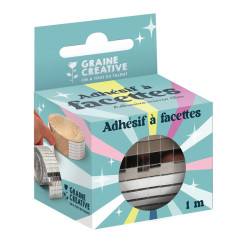 3532431681109 - MIROIR ADHESIF FACETTE ARGENT 5 MM