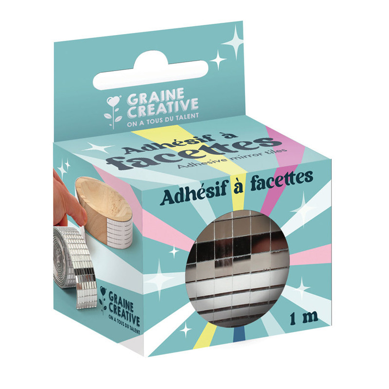 3532431681109 - MIROIR ADHESIF FACETTE ARGENT 5 MM