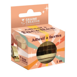 3532431681116 - MIROIR ADHESIF FACETTE OR 5 MM