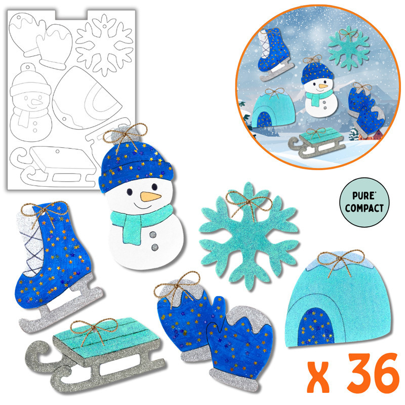 3134725027664 - 36 SUSPENSIONS A DECORER THEME HIVER