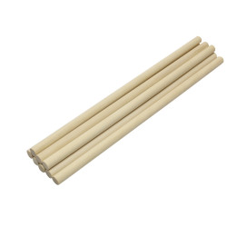 3700773320783 - LOT 20 TOURILLONS BOIS 12MM X 33 CM COLORIS NATUREL