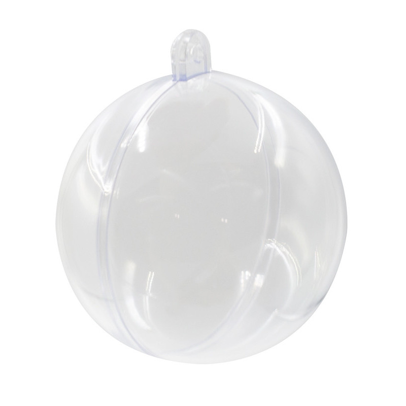 3700773321483 - LOT 6 BOULES PLASTIQUES CRISTAL 6CM