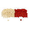 3701385309449 - 400 PERLES CŒURS 2 COLORIS ASSORTIS