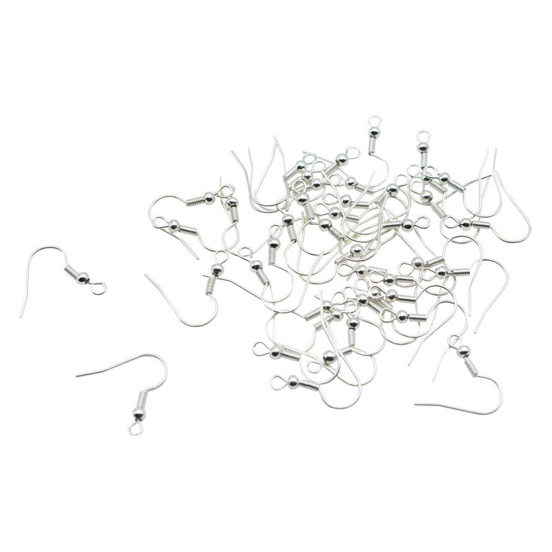 3700773322510 - 40 BOUCLES D'OREILLES 20MM COLORIS ARGENT