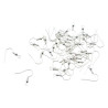 3700773322510 - 40 BOUCLES D'OREILLES 20MM COLORIS ARGENT