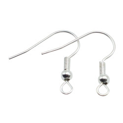 3700773322510 - 40 BOUCLES D'OREILLES 20MM COLORIS ARGENT