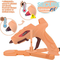3134725024694 - MAXI PACK CLEO GUN FIX DÉCORÉ + STATION + 10 RECHARGES + 2 PINCES