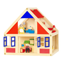 3701198500460 - MAISON DE POUPEES 24 MEUBLES