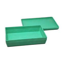 4260414067891 - BOITE 25 X 18 X 6 CM AVEC COUVERCLE COLORIS VERT