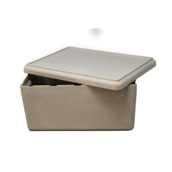 4260414068133 - BOITE 25 X 18 X 11,5 CM AVEC COUVERCLE COLORIS NATUREL