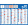 3371017524665 - CALENDRIER GRAND FORMAT 40,5X55CM SEPTEMBRE/DÉCEMBRE CLASSIQUE 16 MOIS