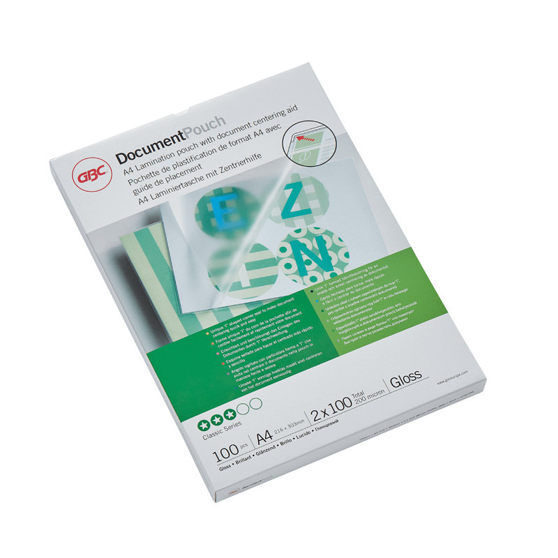 33816036482 - 100 POCHETTES PLASTIFICATION A4 100µ