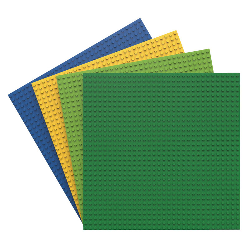 8716433968634 - BIOBUDDI - SET 4 PLAQUES DE CONSTRUCTION COLORIS ASSORTIS POUR BIG ET SMALL BIOBUDDI
