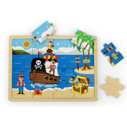 6971608449048 - PUZZLE BOIS PIRATE 16 PIECES