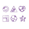 3701385305915 - 6 POCHOIRS FORMES G?OM?TRIQUES