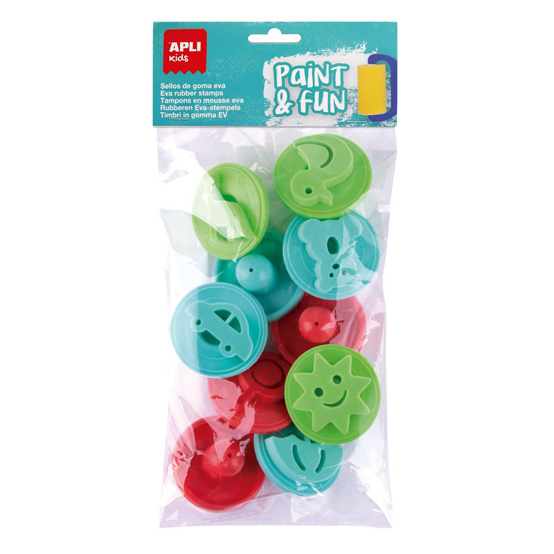 8410782194132 - 10 TAMPONS MOUSSE EVA ASSORTIS
