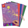 8410782194064 - 8 CARTES À GRATTER A4 COLORIS ASSORTIS