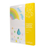 3701385300200 - 10 PLAQUES CAOUTCHOUC PAILLETÉS 21X29,7CM COLORIS ASSORTIS