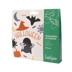 3701385305908 - 200 GOMMETTES FEUTRINE  HALLOWEEN