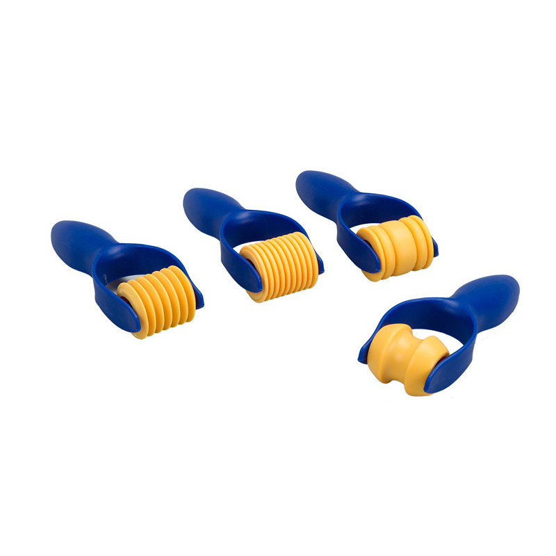3700773311064 - 4 ROULEAUX DE MODELAGE FANTAISIE PLASTIQUE ASSORTIS