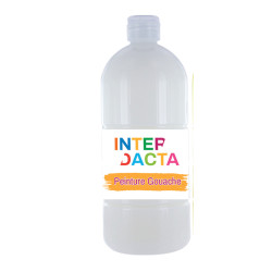 3134725006898 - FLACON GOUACHE 1L COLORIS BLANC