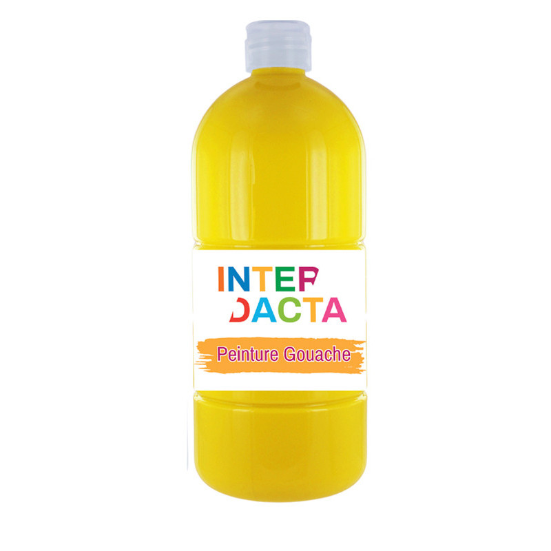 3134725006959 - FLACON GOUACHE 1L COLORIS JAUNE PRIMAIRE