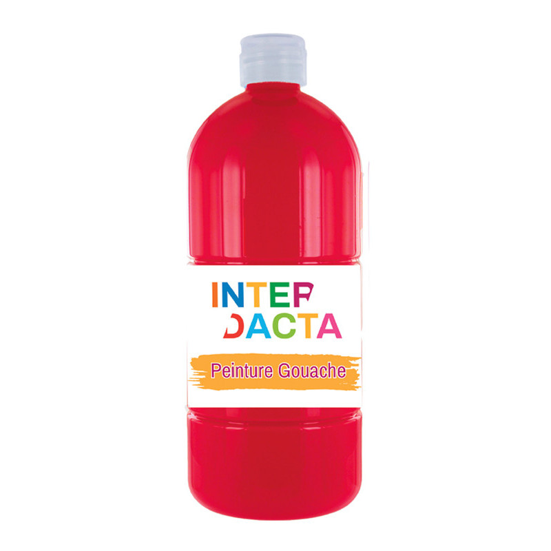3134725007000 - FLACON GOUACHE 1L COLORIS ROUGE VIF