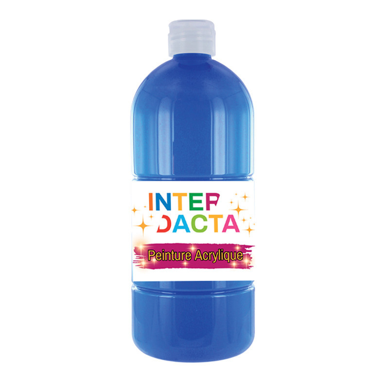 3134721450015 - PEINTURE ACRYLIQUE FLACON 500 ML COLORIS CYAN