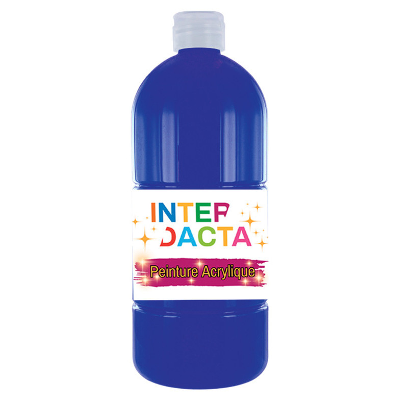 3134721430017 - PEINTURE ACRYLIQUE FLACON 500 ML COLORIS BLEU OUTREMER