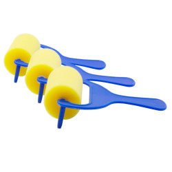3700773322152 - 3 ROULEAUX A PEINDRE ERGONOMIQUE PLASTIQUE 70MM