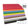 8428885484500 - CLASSPACK 100 PLAQUES CAOUTCHOUC 20X30CM 1MM 10 COLORIS ASSORTIS