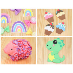 8428885484500 - CLASSPACK 100 PLAQUES CAOUTCHOUC 20X30CM 1MM 10 COLORIS ASSORTIS