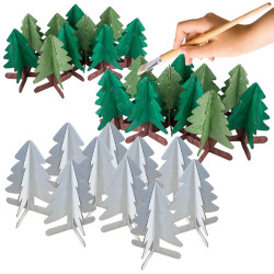 3134725019607 - 30 SAPINS CARTON A DECORER 11CM