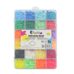 3700773321759 - 5000 PERLES HEISHI 24 COLORIS ASSORTIS