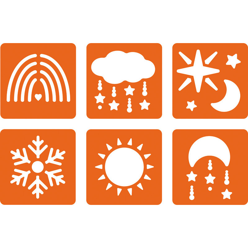 3532432258010 - 6 POCHOIRS METEO