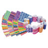 066960152036 - 192 FEUILLES PAPIER DECORATIF 14X22CM ASSORTIES