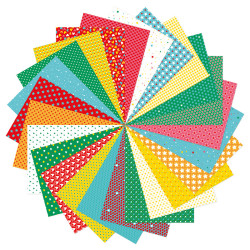 - 96F PAPIER IMPRIMÉS 21X29,7CM MOTIFS CŒURS ET ÉTOILES