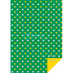 - 96F PAPIER IMPRIMÉS 21X29,7CM MOTIFS CŒURS ET ÉTOILES
