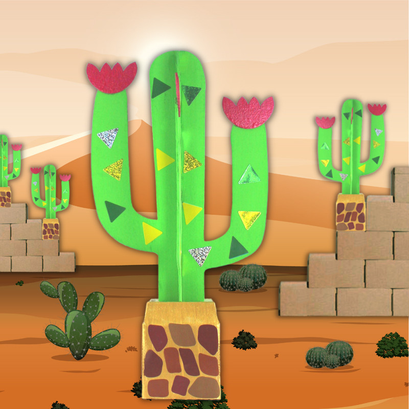 3134725017405 - 15 CACTUS CARTON BRUN