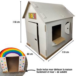 3134725021419 - MAISON GÉANTE CARTON BLANC